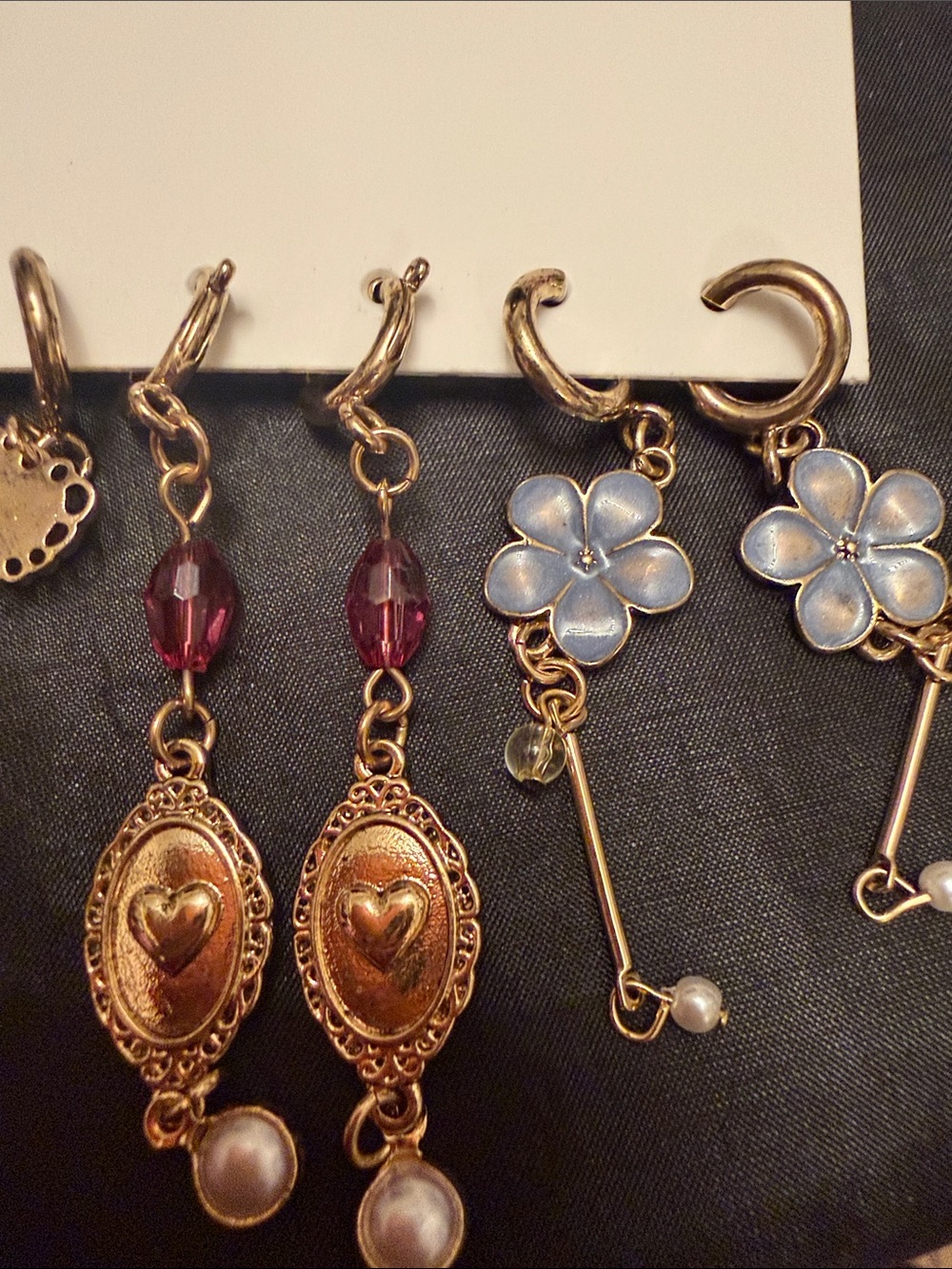 Free People Pink Pearl Bow & Mixed Charms Set - Picture 3 of 8